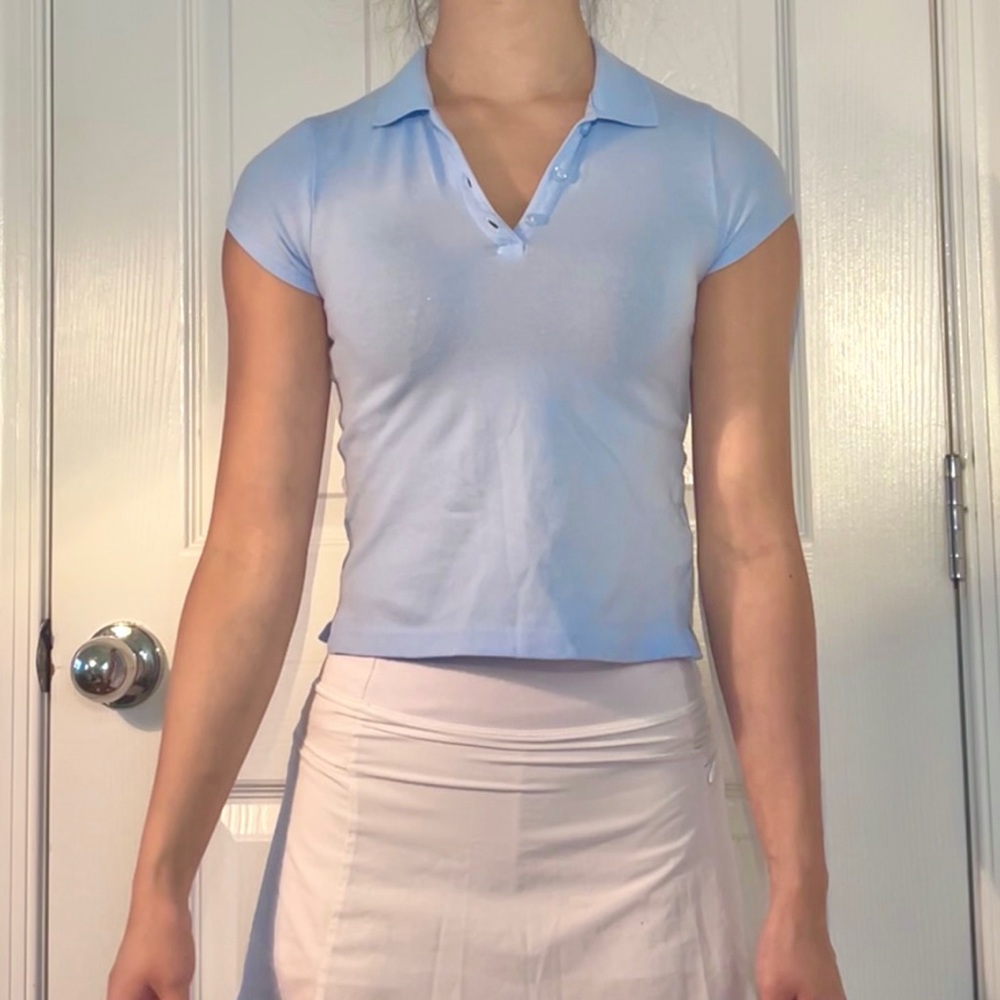 Cropped Polo Tee